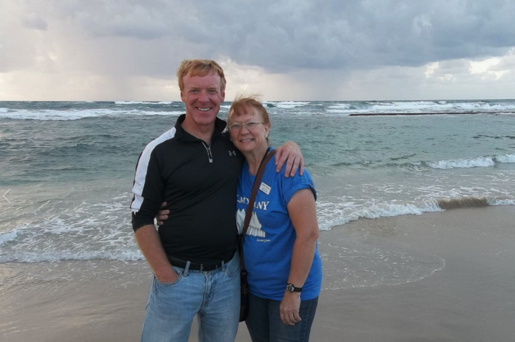 Glenn & Debbie at Mediteranian Sea